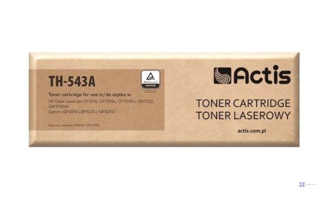 Actis TH-543A Toner (zamiennik HP 125A CB543A, Canon CRG-716M; Standard; 1500 stron; czerwony)