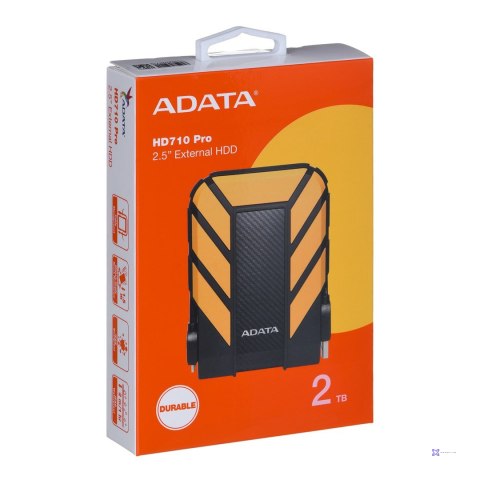 Dysk zewnętrzny HDD ADATA HD710 PRO (2TB; 2.5"; USB 3.2; żółty)