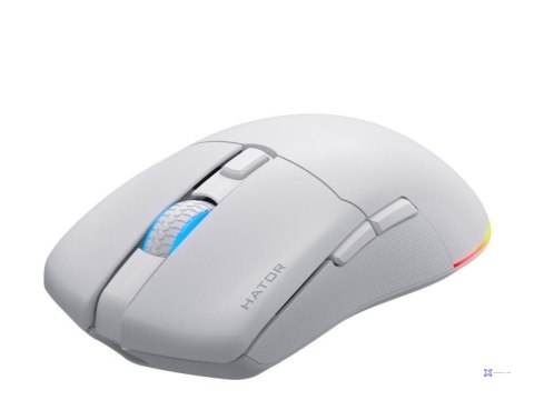 Mysz dla graczy bezprzewodowa Hator Pulsar 3 Wireless biała