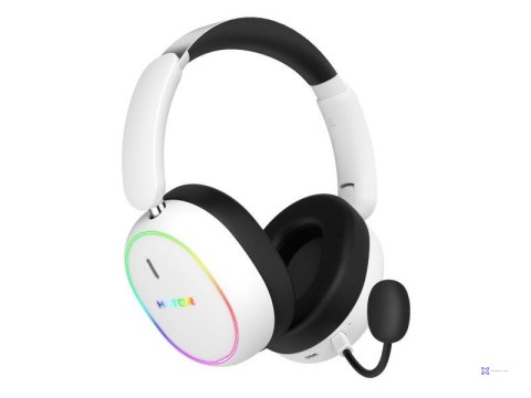 Słuchawki dla graczy Hator Phoenix 2 Wireless bezprzewodowe białe