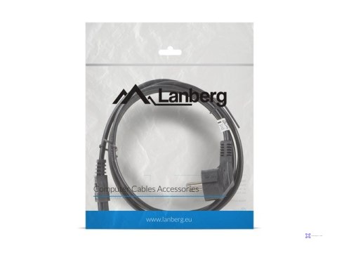 LANBERG KABEL ZASILAJĄCY DO LAPTOPA CEE 7/7 -> C5, 1.8M (MIKI/KONICZYNKA)