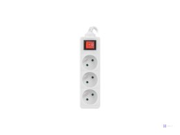 Przedłużacz Lanberg PS1-03E-0300-W (3m; kolor biały)