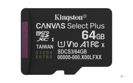 KINGSTON microSDXC 64GB Canvas Select Plus Gen3