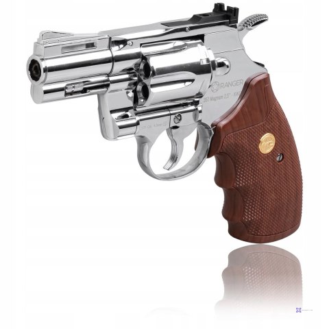 Rewolwer wiatrówka RANGER Python 357 Magnum 2,5" chrom KWC kal. 4,5 BBs 6-strz. FULL METAL CO2 (AAKCMD661BZB)