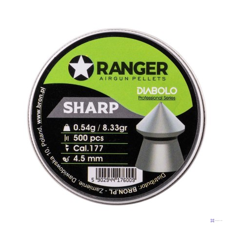 Śrut 4,5 mm RANGER Diabolo Professional Sharp szpic 500 szt. 0,54 g