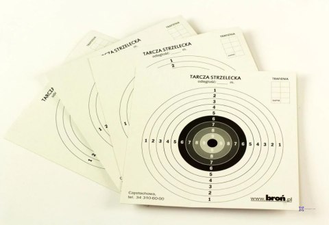 Tarcze papierowe 17x17 cm 100 szt.