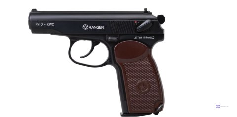 Wiatrówka pistolet RANGER PM Diabolo KWC kal. 4,5 2x6 strz. FULL METAL CO2 (AAKCPD441AZB)