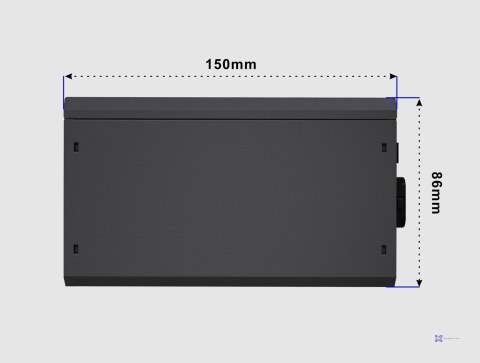 GEMBIRD ZASILACZ KOMPUTEROWY FORNAX POWER 750W 80+ BRONZE ATX, 750W, AKTYWNE PFC, 12CM WENTYLATOR