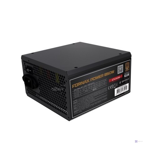 GEMBIRD ZASILACZ KOMPUTEROWY FORNAX POWER 80+ BRONZE ATX, 850W, AKTYWNE PFC, 12CM WENTYLATOR