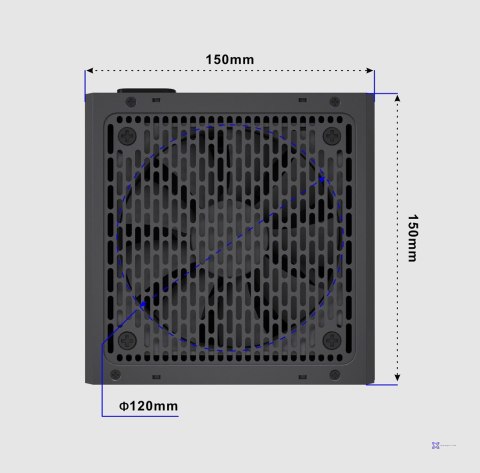 GEMBIRD ZASILACZ KOMPUTEROWY FORNAX POWER 80+ BRONZE ATX, 850W, AKTYWNE PFC, 12CM WENTYLATOR