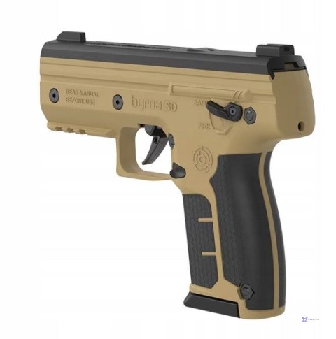 Pistolet na kule gumowe i pieprzowe BYRNA SD TAN k.68 CO2 8g zestaw (SK68300-TAN)