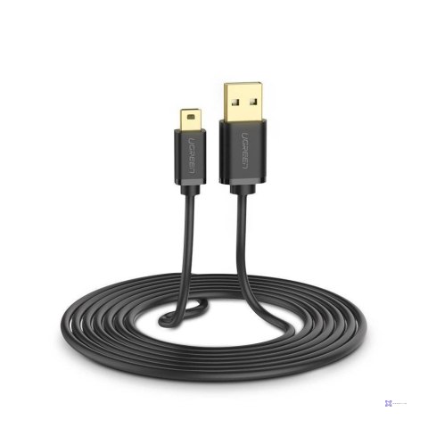 Ugreen kabel USB - mini USB 480 Mbps 3 m US132 (czarny)