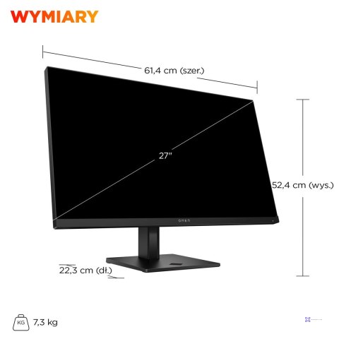 MONITOR HP LED, QHD 27" OMEN 27q G2 (AV4H6E9) 180Hz