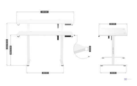 Biurko elektryczne MA-Leader 7.0 White