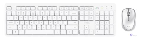 Klawiatura + mysz Trust ODY II Wireless White US