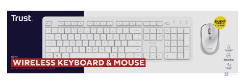 Klawiatura + mysz Trust ODY II Wireless White US