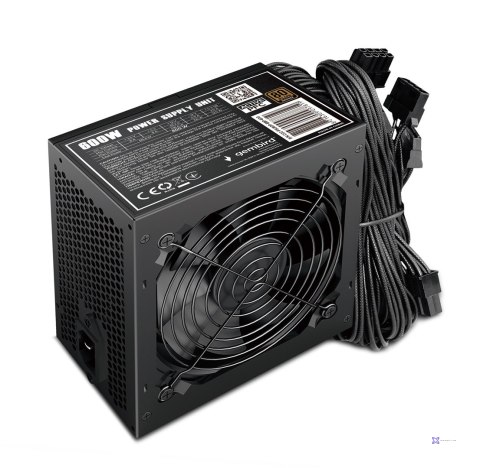 GEMBIRD ZASILACZ KOMPUTEROWY PSU80P-BBP-600 80+BRONZE ATX, 600W, AKTYWNE PFC, 12CM WENTYLATOR