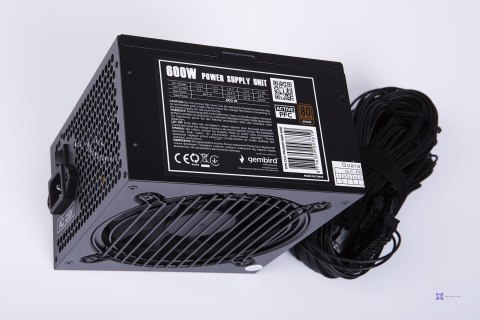 GEMBIRD ZASILACZ KOMPUTEROWY PSU80P-BBP-600 80+BRONZE ATX, 600W, AKTYWNE PFC, 12CM WENTYLATOR