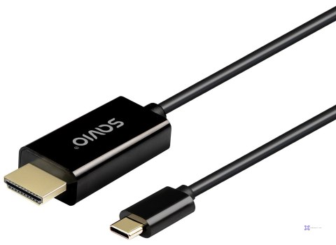 SAVIO KABEL USB-C DO HDMI 30HZ 1M PLASTIK CL-190