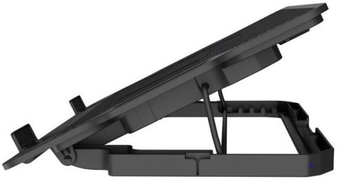 NATEC PODSTAWKA CHŁODZĄCA DIPPER 2 12.1-17.3'' Z WENTYLATOREM, PODŚWIETLENIE, USB
