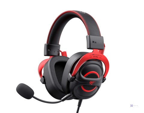 Słuchawki gamingowe Havit H2002E Pro (czarny/czerwony)