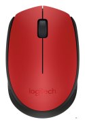 Mysz Logitech M171 910-004641 (optyczna; 1000 DPI; kolor czerwony)