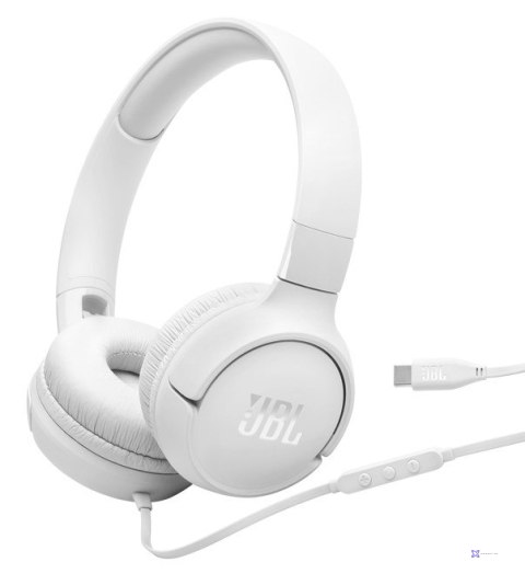Słuchawki przewodowe JBL Tune 520 USB-C Biały