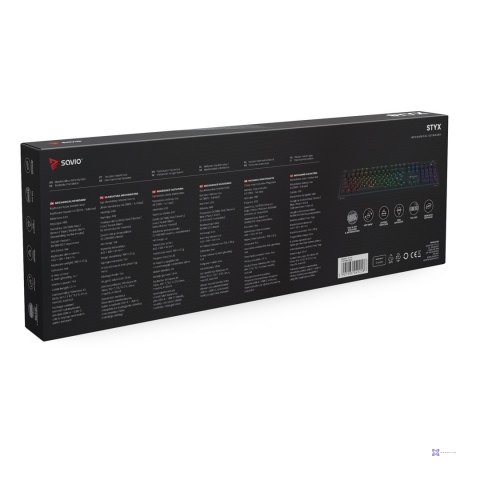 SAVIO KLAWIATURA MECHANICZNA STYX OUTEMU BLUE, HOT SWAP, RGB