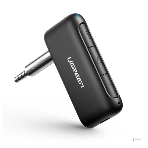 Ugreen Odbiornik dźwięku adapter audio Bluetooth 5.0 - 3,5 mm mini jack do samochodu (czarny)