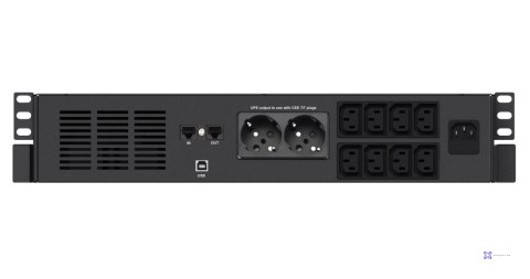 INFOSEC ZASILACZ AWARYJNY UPS X4 1000 RM PLUS, 1000VA, 600W, 8X C13, 2X FR/SCHUKO