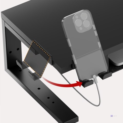 ERGO OFFICE PODSTAWKA POD LAPTOP / MONITOR, MAX. OBCIĄŻENIE 20KG, DLA PRZEKĄT. 13-32", CZARNA ER-303 B