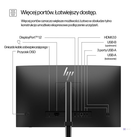 MONITOR HP LED 23,8" S5 Pro 524pf (9D9L6UT)