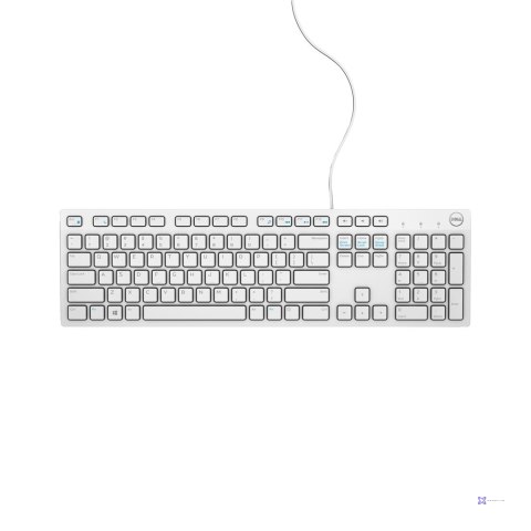 DELL Keyboard : US-Euro (Qwerty) Dell KB216 Quietkey USB, White