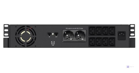 INFOSEC ZASILACZ AWARYJNY UPS X4 2000 RM PLUS, 2000VA, 1200W, 2x FR/Schuko, 8x C13