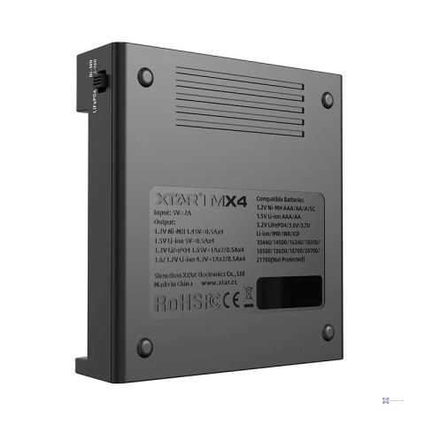 XTAR ŁADOWARKA DO AKUMULATORÓW LI-ION, NIMH UNIWERSALNA MX4