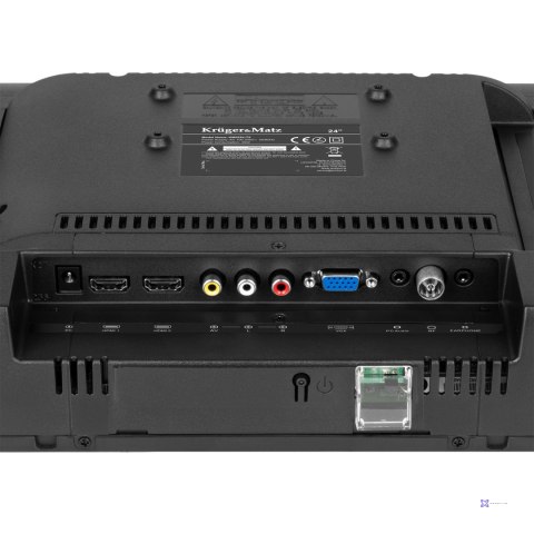 Telewizor Kruger&Matz 24" HD DVB-T2 H.265 HEVC 230/12V