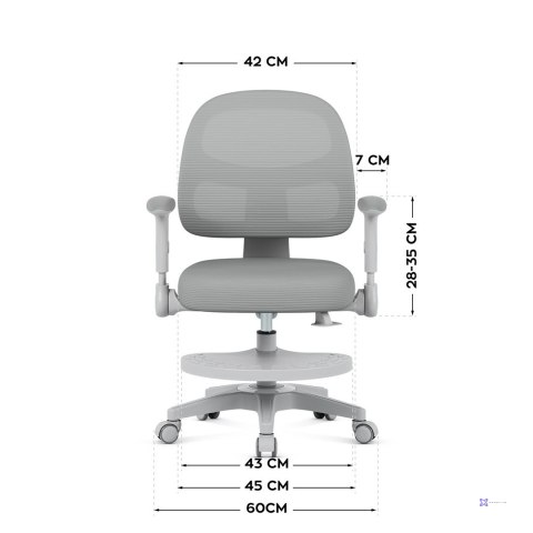 Fotel obrotowy Junior 5.0 Grey