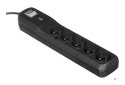 Listwa zasilająca Lestar LV530W 2,5m (5 x UTE; 10 A; 2,5m; kolor czarny)