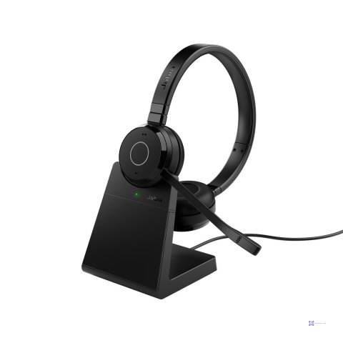 Słuchawki nauszne Jabra Evolve 65 TE Stereo, czarne + stand