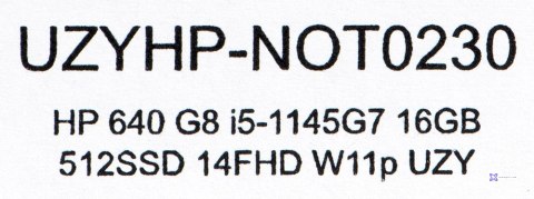 HP ProBook 640 G8 i5-1145G7 16GB 512GB SSD 14" FHD Win11pro + zasilacz UŻYWANY