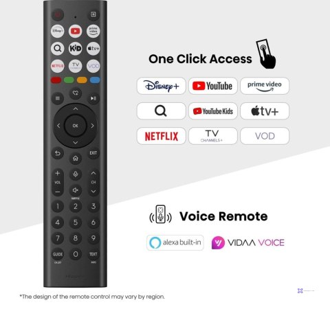 Telewizor Hisense 65A6Q LED 65'' 4K Ultra HD VIDAA Dolby Digital DVB-T2 Czarny