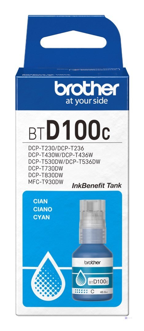 BROTHER Tusz Niebieski BTD100C=BT-D100C