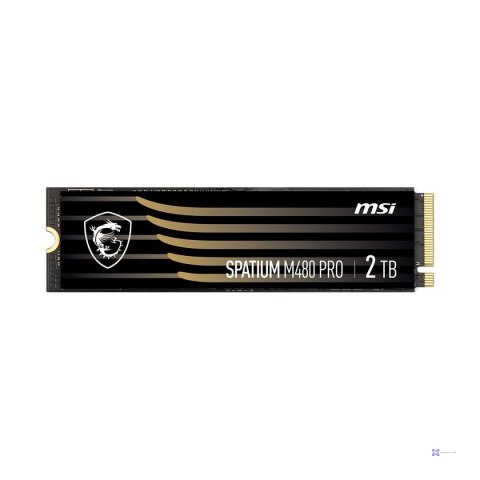 Dysk SSD MSI SPATIUM M480 Pro 2TB M.2 2280 PCIe 4.0 NVMe (7400/7000 MB/s) 3D NAND