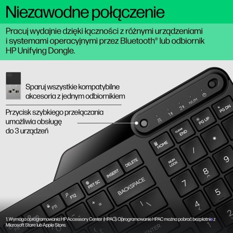 HP Klawiatura bezprzewodowa 475 7N7B9AA