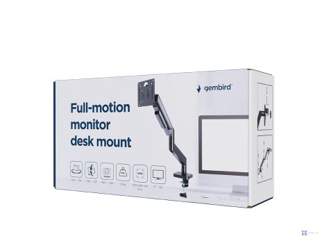 GEMBIRD BIURKOWE REGULOWANE RAMIĘ/UCHWYT NA MONITOR 17-32 OBCIĄŻENIE DO 10 KG