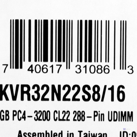KINGSTON DDR4 16GB 3200MT/s CL22 DIMM