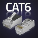 QOLTEC WTYK ZŁĄCZE MODULARNE RJ45 | CAT6 | FTP | 100SZT