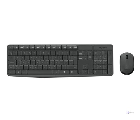 Zestaw bezprzewodowy klawiatura i mysz Logitech MK235 (czarny)