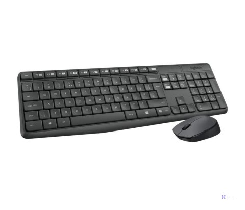 Zestaw bezprzewodowy klawiatura i mysz Logitech MK235 (czarny)