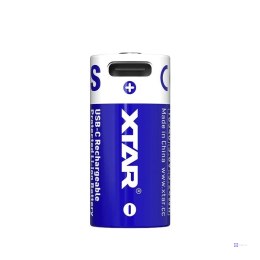 XTAR AKUMULATOR 16340/R-CR123 3,7V LI-ION 900MAH USB-C Z ZABEZPIECZENIEM 16340-900